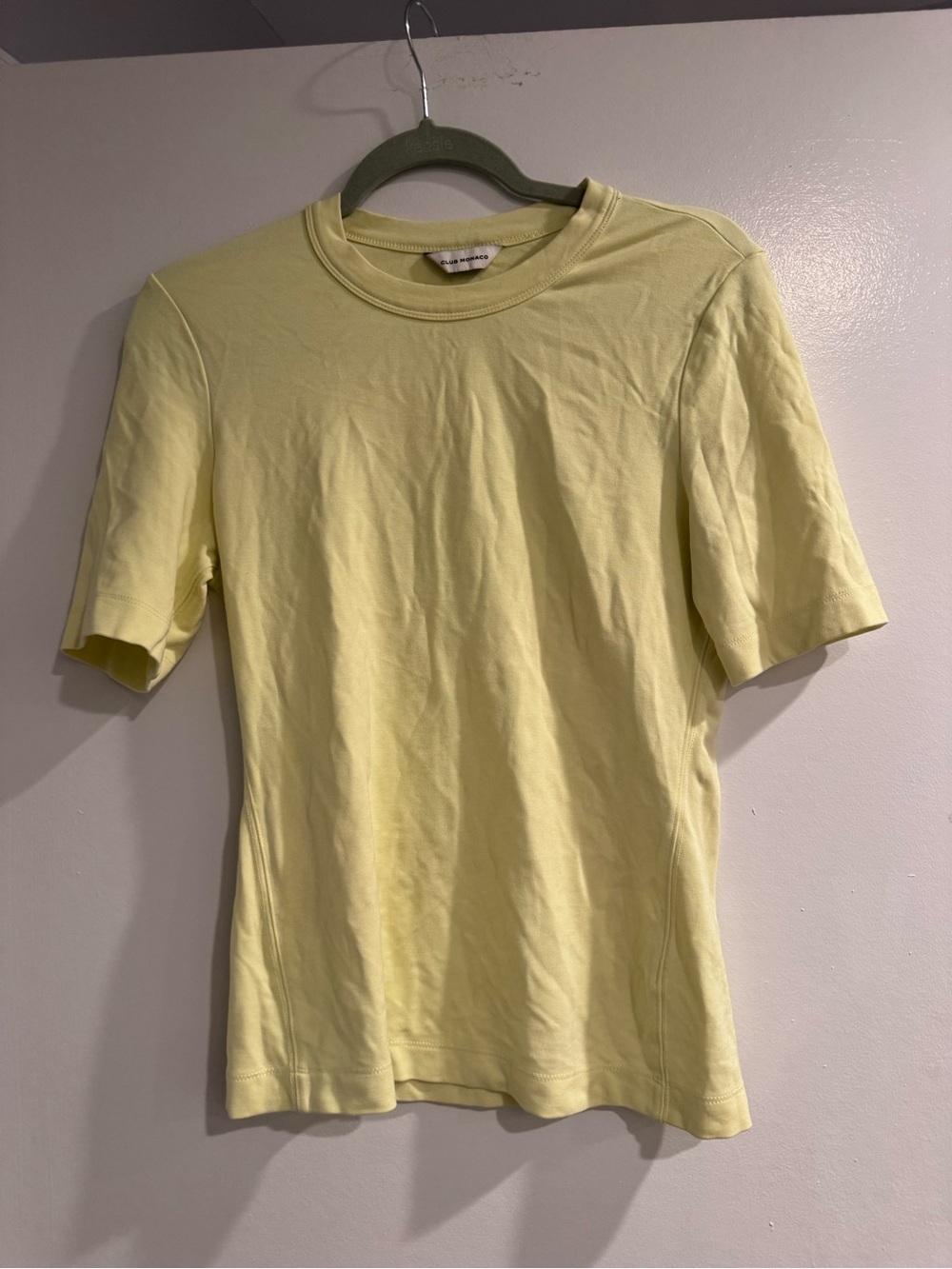 Women’s Light Yellow Crewneck T-Shirt
